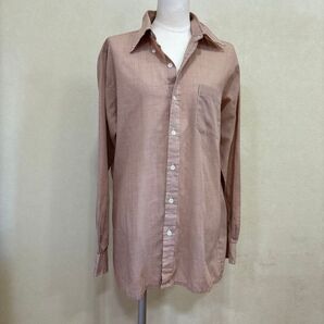 チェックシャツ 長袖シャツ ブラウン レディース カジュアル