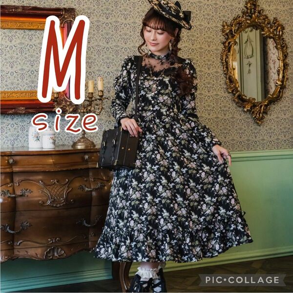 クラロリくる実さん グレイスフルドレス Mサイズ ブラック ワンピース ※値札タグなし