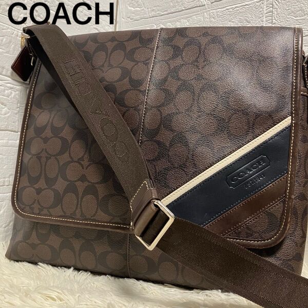 【匿名発送◎正規品】定価79,800円 coach コーチ メッセンジャーバッグ ヘリテージ 斜め掛け 70339 送料無料