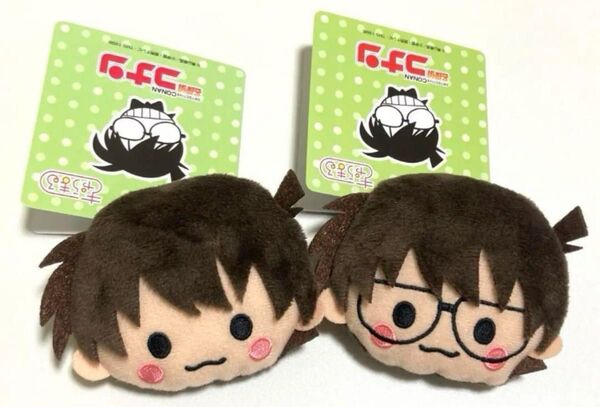 名探偵コナン きゃらまる マスコットバッジ 工藤新一 江戸川コナン 2個セット