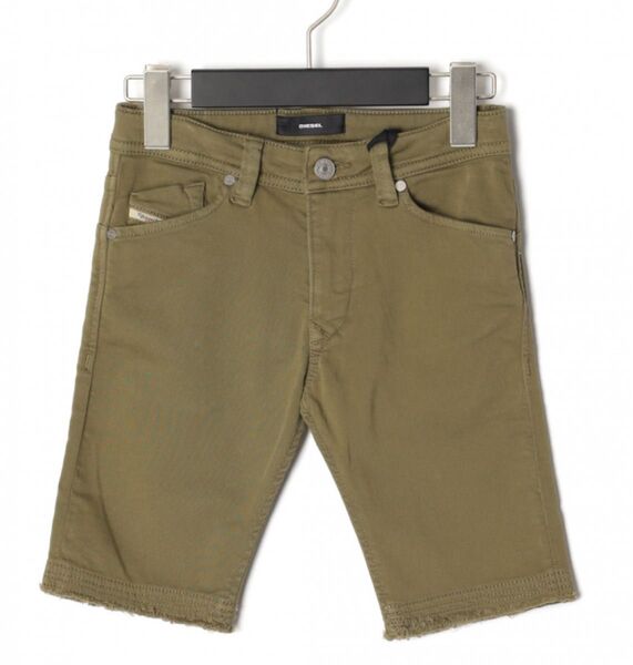 【新品】DIESEL ディーゼル ハーフパンツ 半ズボン カーキ 8Y(120cm〜130cm)