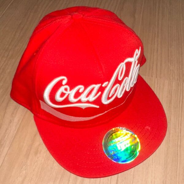 Coca-Cola コカコーラ キャップ 帽子 レッド 赤 フリーサイズ 未使用に近い