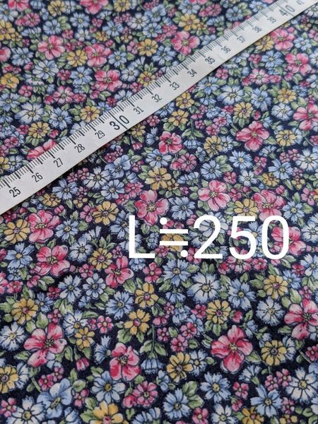 大判 布 L250cm弱 花柄 カラフル だけど 落ち着いた プリント生地