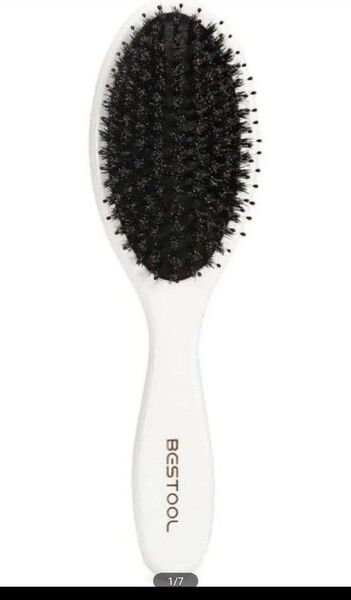 BESTOOL ヘアブラシ 豚毛 くし 木製 櫛 パドルブラシ メンズ レディース こども ヘアケア コーム サラサラ 高級