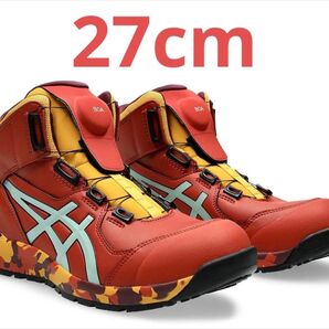 新品/アシックス WINJOB CP304 BOA MARBLE 27.0 赤