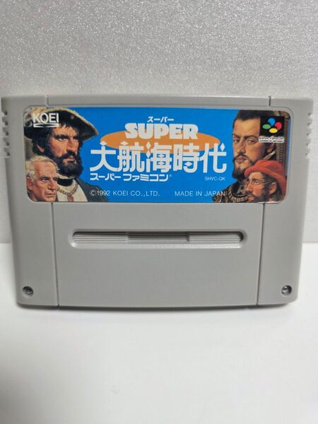 スーパー大航海時代 スーパーファミコンソフト 起動確認 簡易清掃 簡易端子清掃済み SFC