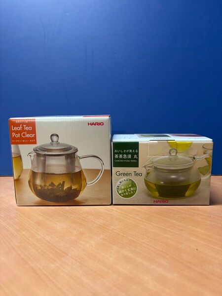 HARIO 茶茶急須 丸 450ml+リーフティーポット 450ml