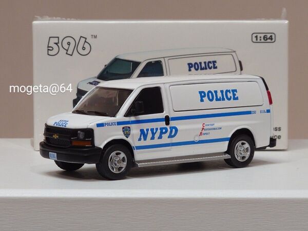 【新品未開封】596model 1/64 Chevrolet Express シボレー エキスプレス ポリスカー【NYPD】