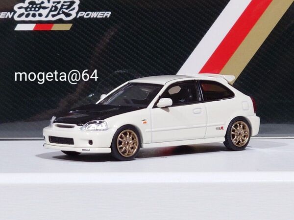 MOTORHELIX 1/64 HONDA CIVIC TypeR EK9 Mugen 無限 シビック タイプR【ホワイト】
