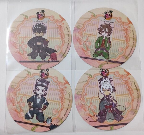 同田貫 御手杵 日本号 人間無骨 アニメイトカフェ 刀剣乱舞 第二弾 コースター まとめ売り
