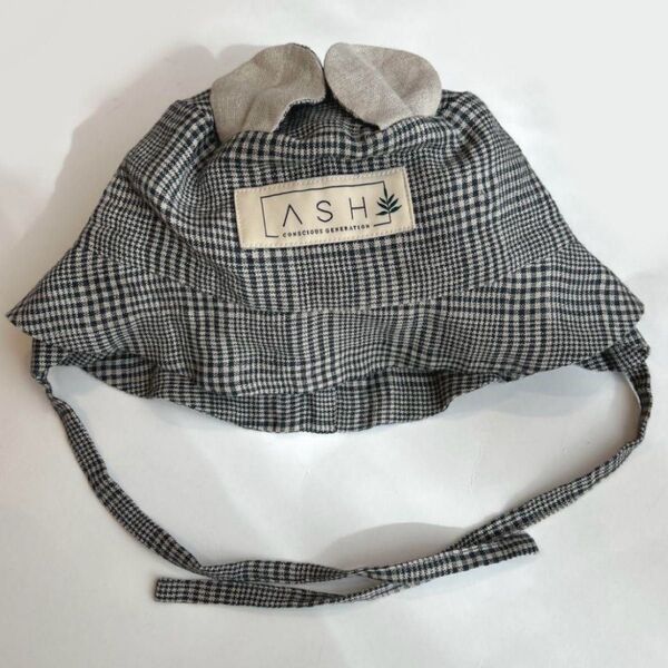 ASH generation glencheck 51cm bear hat