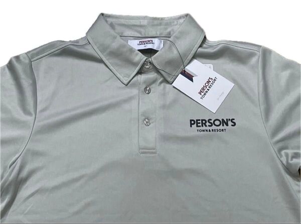 【送料無料・匿名発送】person's パーソンズ 半袖ポロシャツ グレー M