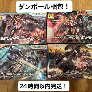 HG ダブルオーライザー+GNソードIII セラフィム アリオスガンダムGNHW/M セラヴィーガンダムGNHW/B