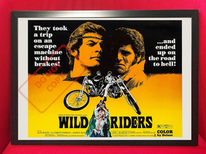 ポスター★『Wild Riders』バイカームービーポスター★ヘルズエンジェルス/チョッパー/ハーレーダビッドソン/パンヘッド