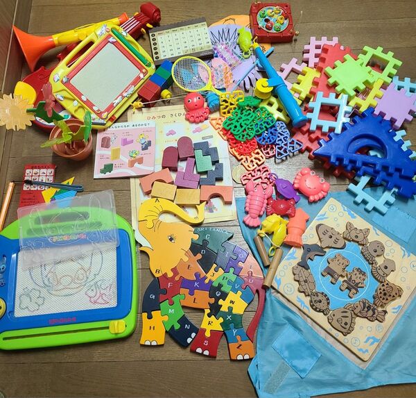 知育玩具セット 幼児向け まとめ しまじろう パズル つり せんせい