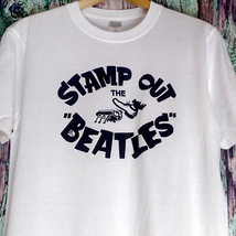 送込 【Stamp Out The Beatles】★ビートルズ★J.ハリスン着用★ホワイト★S~XLサイズ_画像1