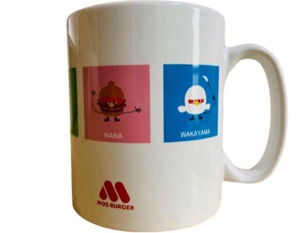 モスバーガー マグカップ コップ 非売品 限定品 モッさん キャラクター 陶器 食器 マグ カップ イラストカップ