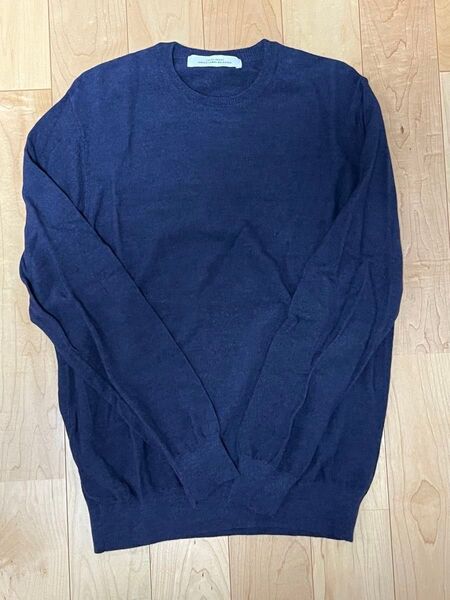 【大特価・未使用品】green label relaxingクルーネックニット ネイビー