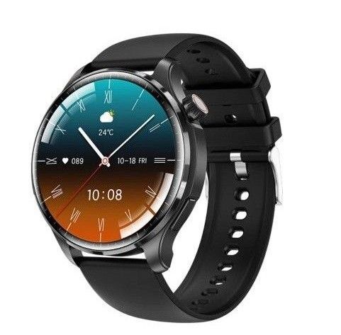 スマートウォッチ 新品 軍用規格 体温計 血圧計/歩数/心拍数 GPS 日本語対応 通話機能付き ZHINENG バンド2個付き
