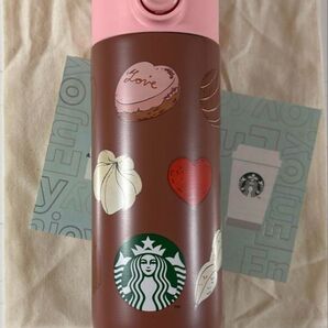 スターバックス バレンタイン 2024 ステンレスボトルチョコレート 381ml 未使用 チケットは付きません
