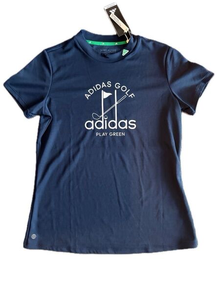 adidas Golf アディダスゴルフ 2023春夏モデルウエア PLAY GREEN グラフィック半袖モックネックシャツ