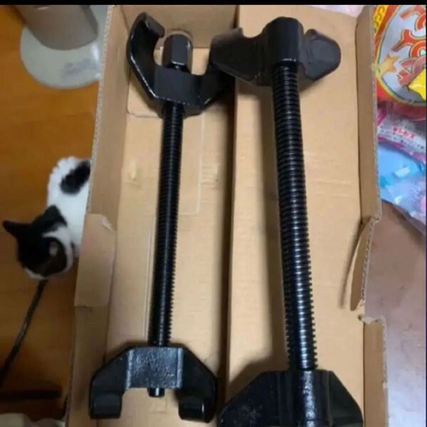 すぐ発送可能、定番工具 4本爪コイルスプリングコンプレッサー 270mm