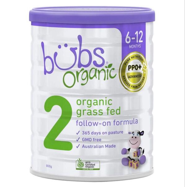 Bubs Organicバブズオーガニック粉ミルクS2-1缶-FREMON出品