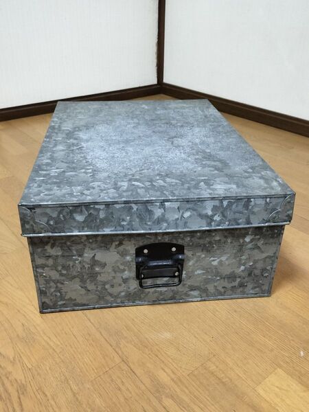 ブリキ ケース 衣装缶 昭和レトロ 収納ケース