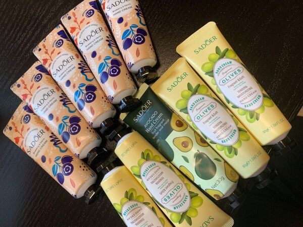 SADOER ハンドクリーム ブルーベリー&オリーブ 、アボガド10本セットまとめ売り