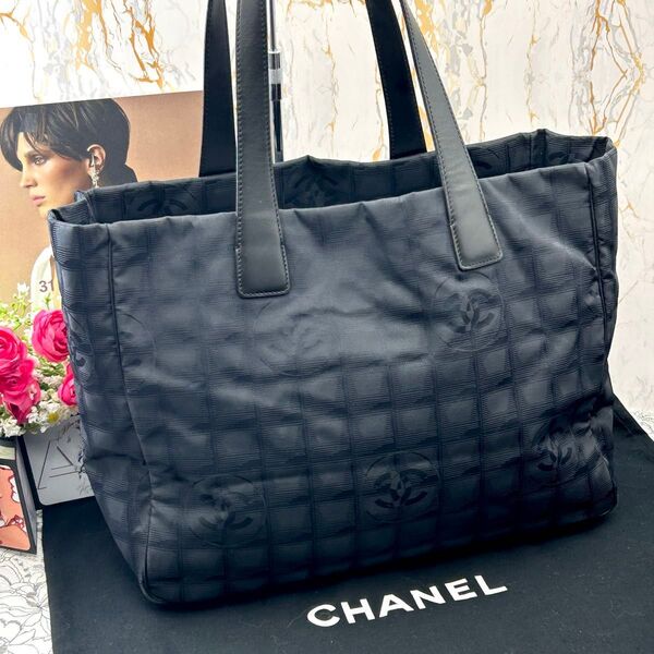 ★美品★ CHANEL シャネル ニュートラベルライン トートバッグ MM