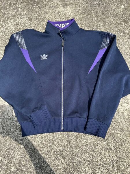 adidas トラックジャケット 90s 80s レトロ ジャージ トレファイル デサント社