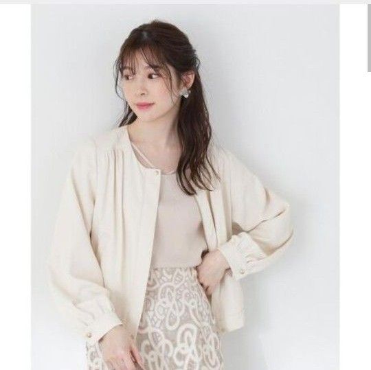 プロポーションボディドレッシング PROPORTION BODY DRESSING ライトブルゾン ジャケット アイボリー
