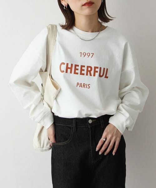 Chillfar チルファー 1997ロゴプリントロンT 長袖Tシャツ ホワイト FREE 長袖カットソー