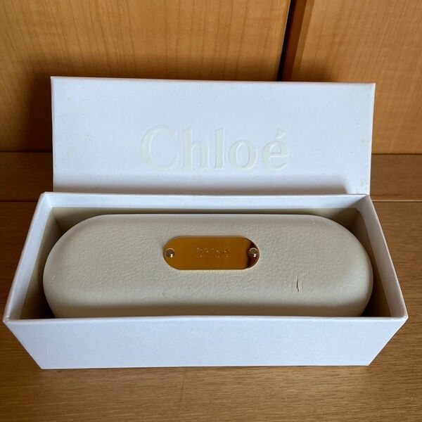Chloe メガネケース ホワイト系
