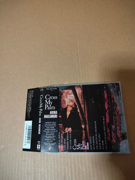 中森明菜「Cross My Palm」中古CD 税表記無し3200円 帯・ハガキ付 32XL-192