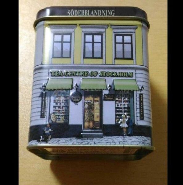 セーデルブレンドティーの空き缶 スウェーデン王室御用達・ノーベル賞の晩餐会 高級品 雑貨や小物入れなどに