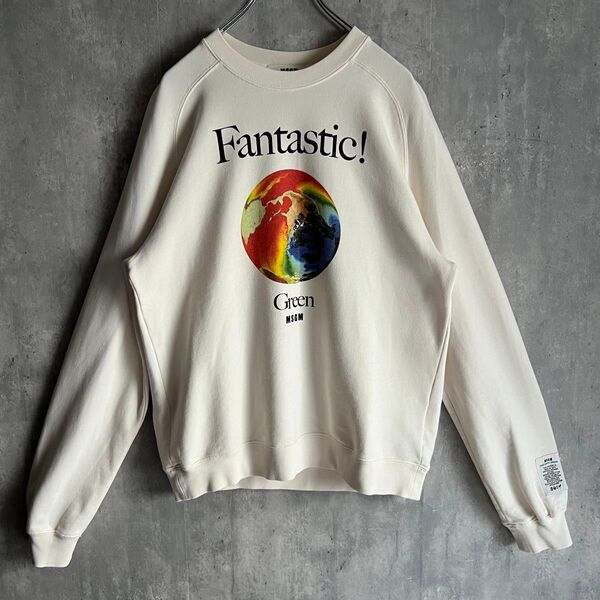 MSGM エムエスジーエム Fantastic クルーネックスウェットシャツ M