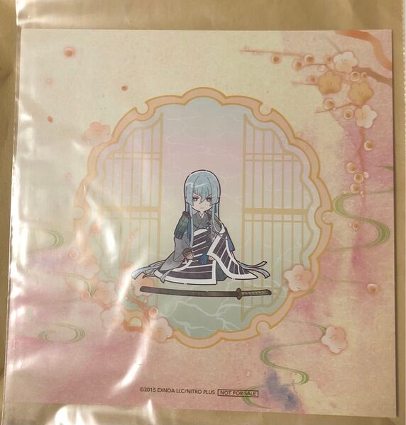 アニメイトカフェ 刀剣乱舞 十周年 鍛刀顕現デザートプレート イラストシート 江雪左文字 アニカフェ