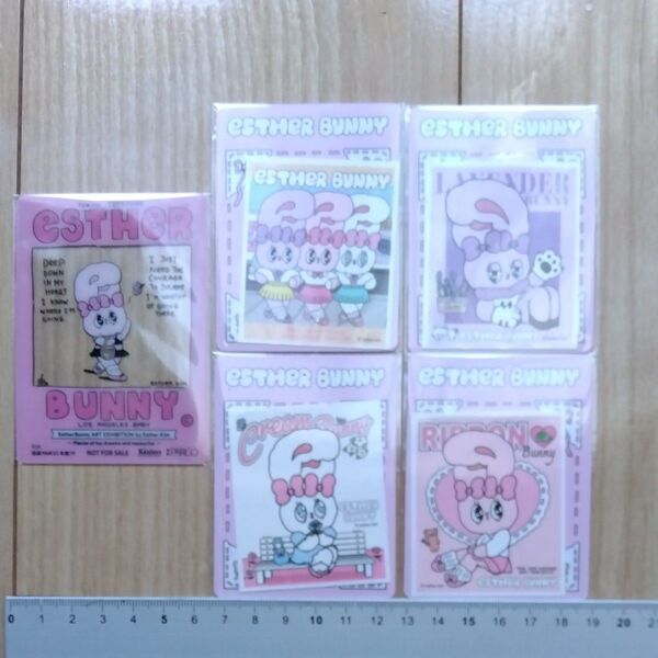 非売品 エスターバニー オリジナルクリアカード&ステッカー 5点セット