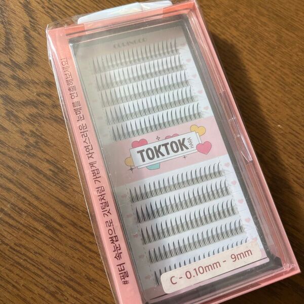 TOKTOK HARA まつげエクステ Cカール 0.10mm 9mm
