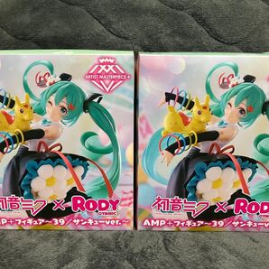 【2個セット】初音ミク×RODY AMP+フィギュア〜39/サンキューver.〜