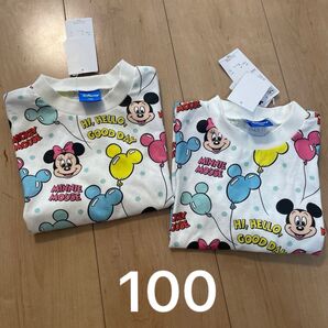 新品しまむらディズニーミッキーTシャツ2枚セット