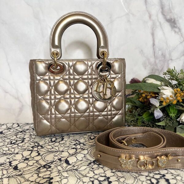 DIOR【美品】ABC マイ レディーディオール ショルダーバッグ カナージュ