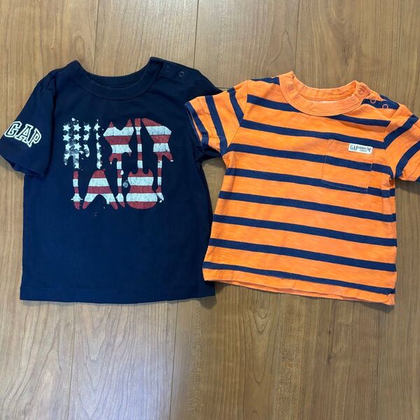 babyGAP■Tシャツ2点セット■サイズ80 90■記名なし有