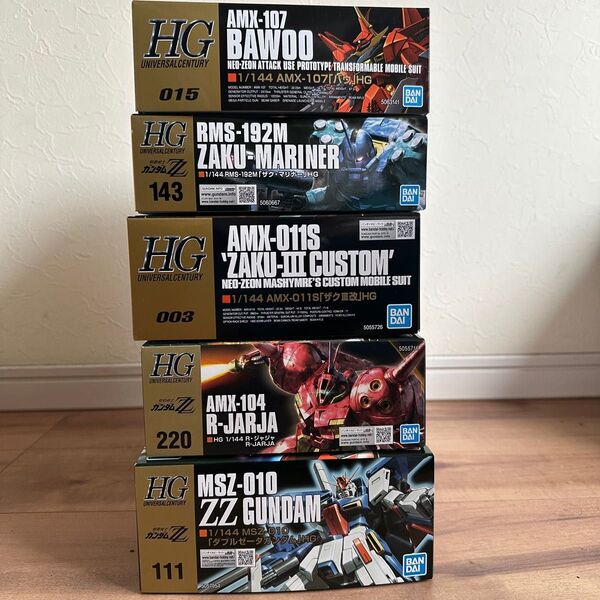 ガンプラ HGUC 1/144 Z Zガンダム バウ ザクマリナー ザクⅢ改 Rジャジャ 5体セット