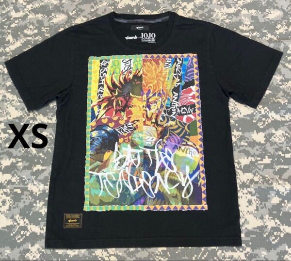 古着 ジョジョ Tシャツ glamb XSサイズ ジョセフ シーザー 戦闘潮流 グラム ジョジョの奇妙な冒険 used