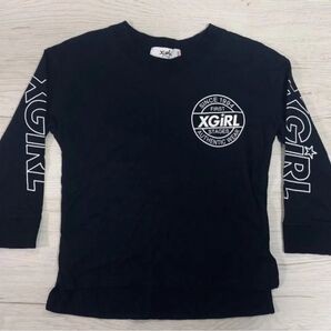 X-girl stages ロンT ロゴ