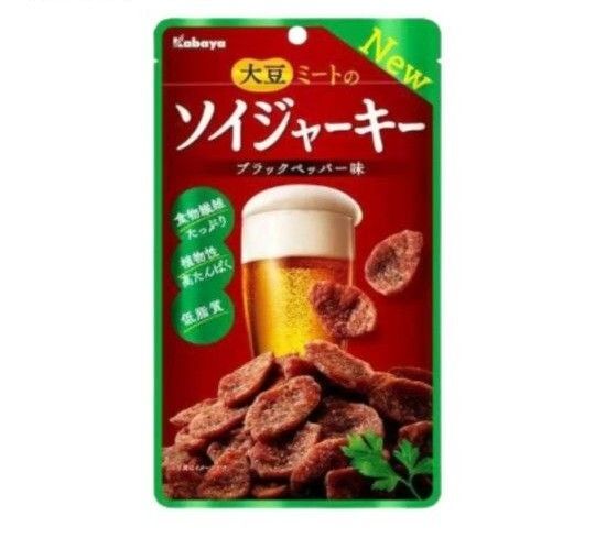 Kabaya 大豆ミートのソイジャーキー ブラックペッパー味 3セット