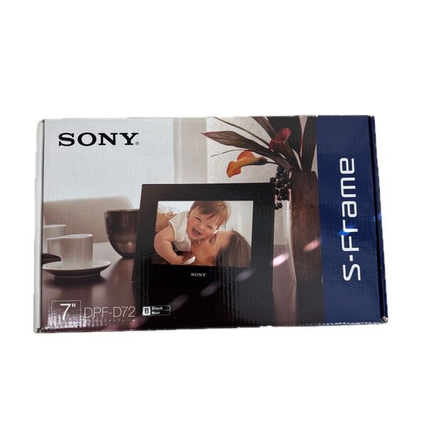 【未使用】SONY ソニー デジタルフォトフレーム DPF-D72(B) S-Frame ブラック