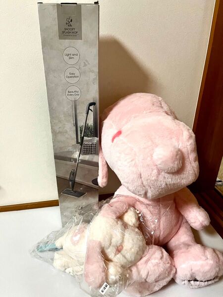 ぬいぐるみ スヌーピー クリーナー モップ スプラッシュモップ ハンディー ハンディーモップ 3つセット